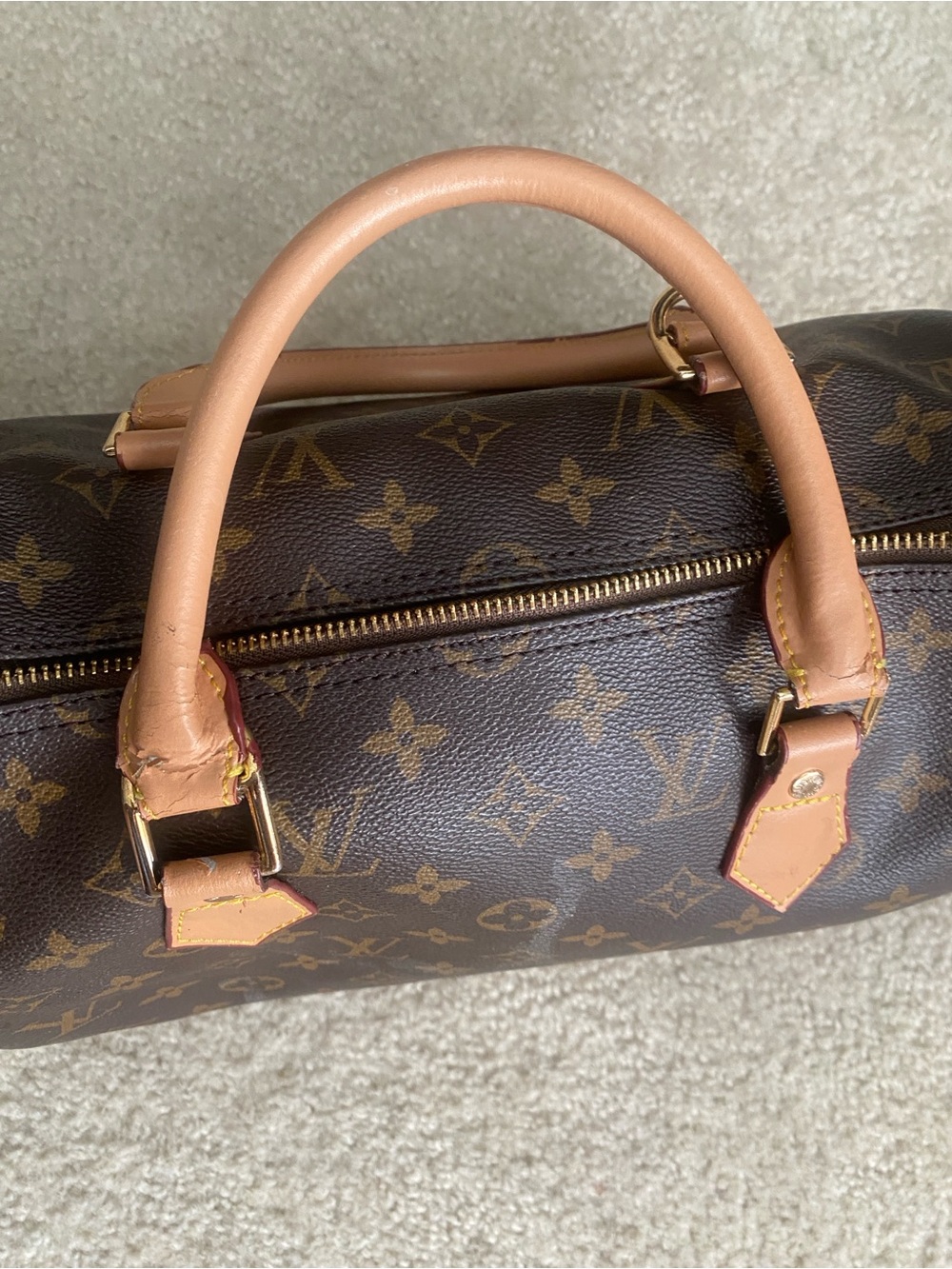 Unknown. Brown leather purse - Picture 14 of 15